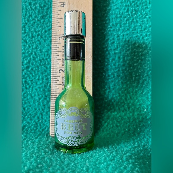VINTAGE BRUT® by Faberge® Miniature EMPTY Bottle Men's Eau De Cologne 3/8 Fl Oz - Picture 4 of 11